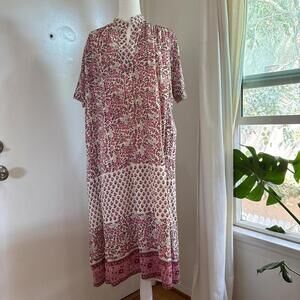 Matta Block Print Midi Dress (Size S)